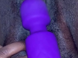 Creamy ebony orgasm