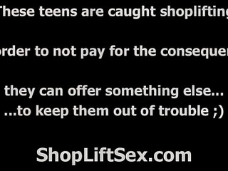 Teen shoplifter sucks officers gumshoe